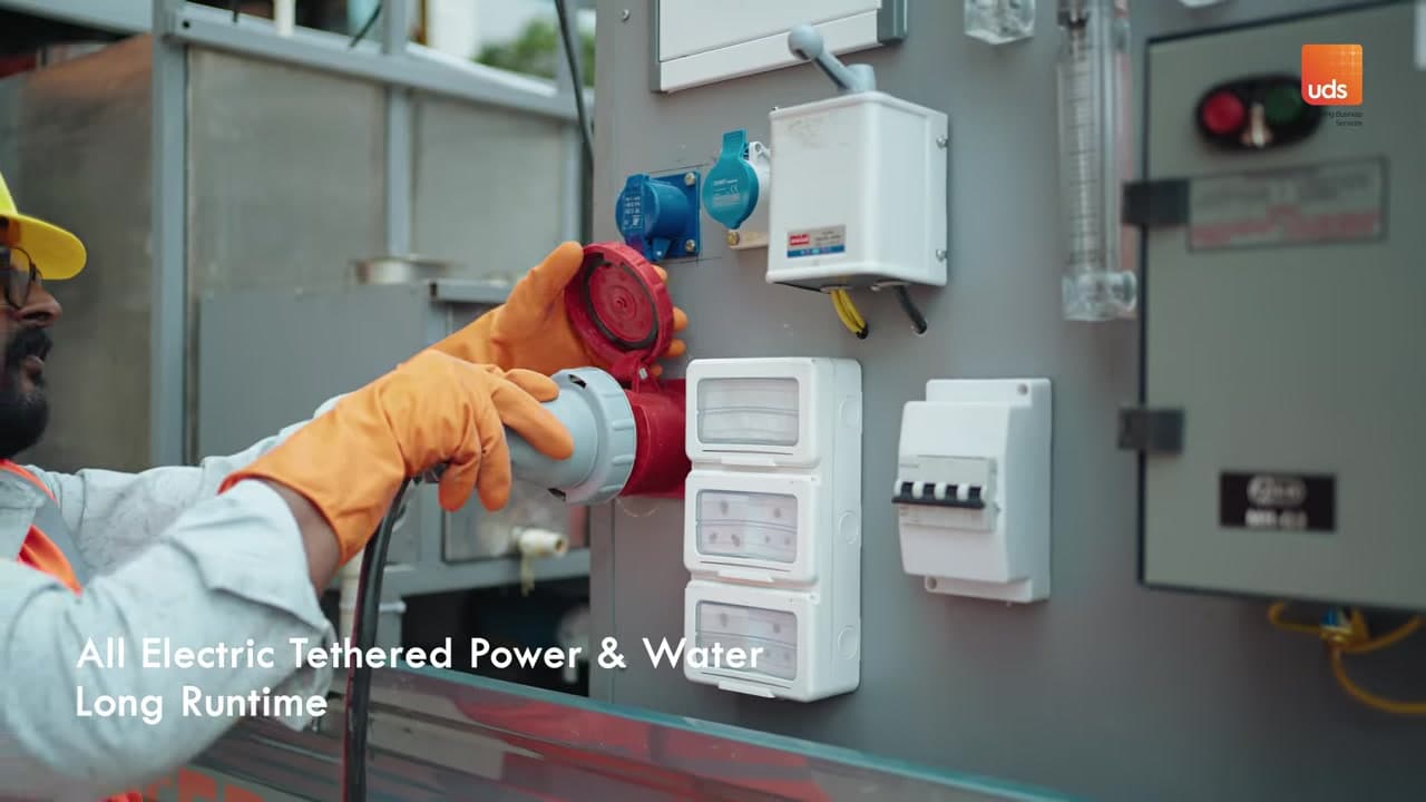 Electrical panel and tethered power system